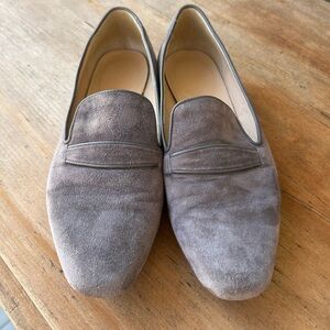 J. Crew Soft Gray Suede Loafers